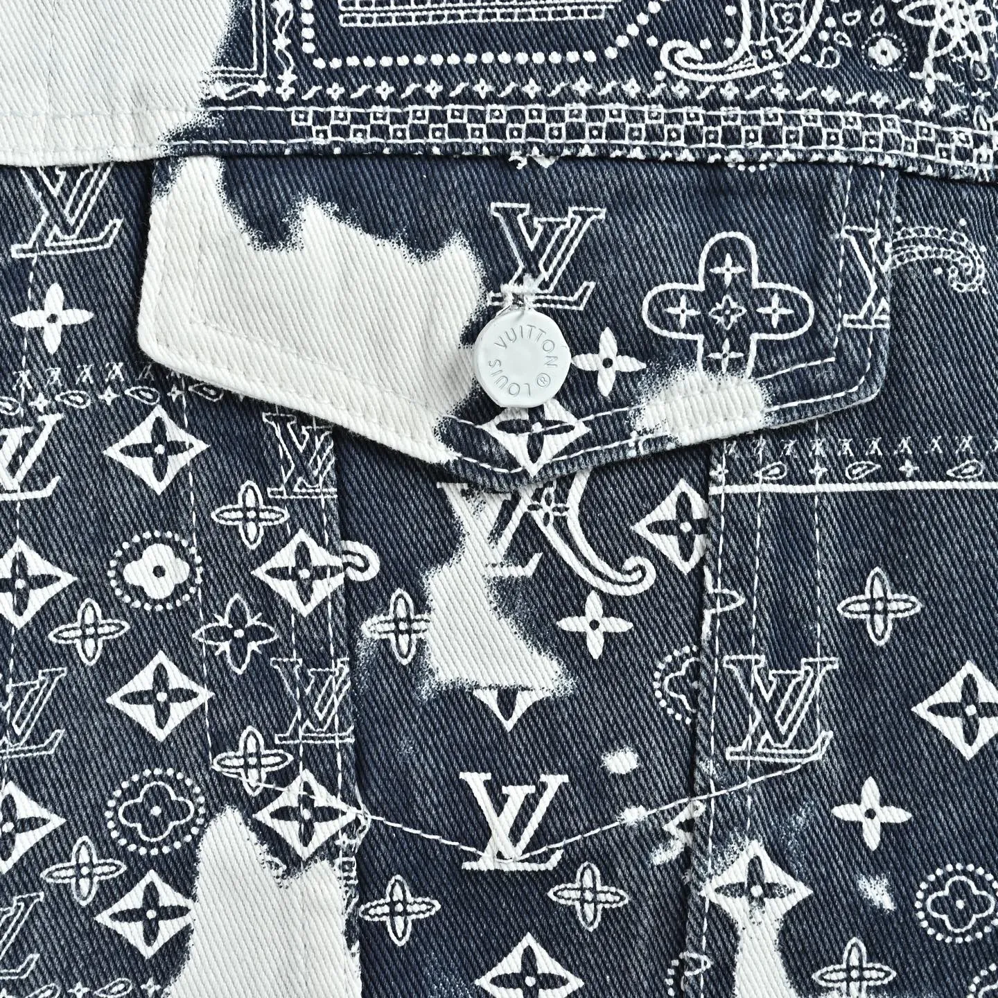 Louis Vuitton/Louis Vuitton cashew flower denim jacket